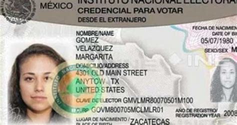 mexican voter identification card